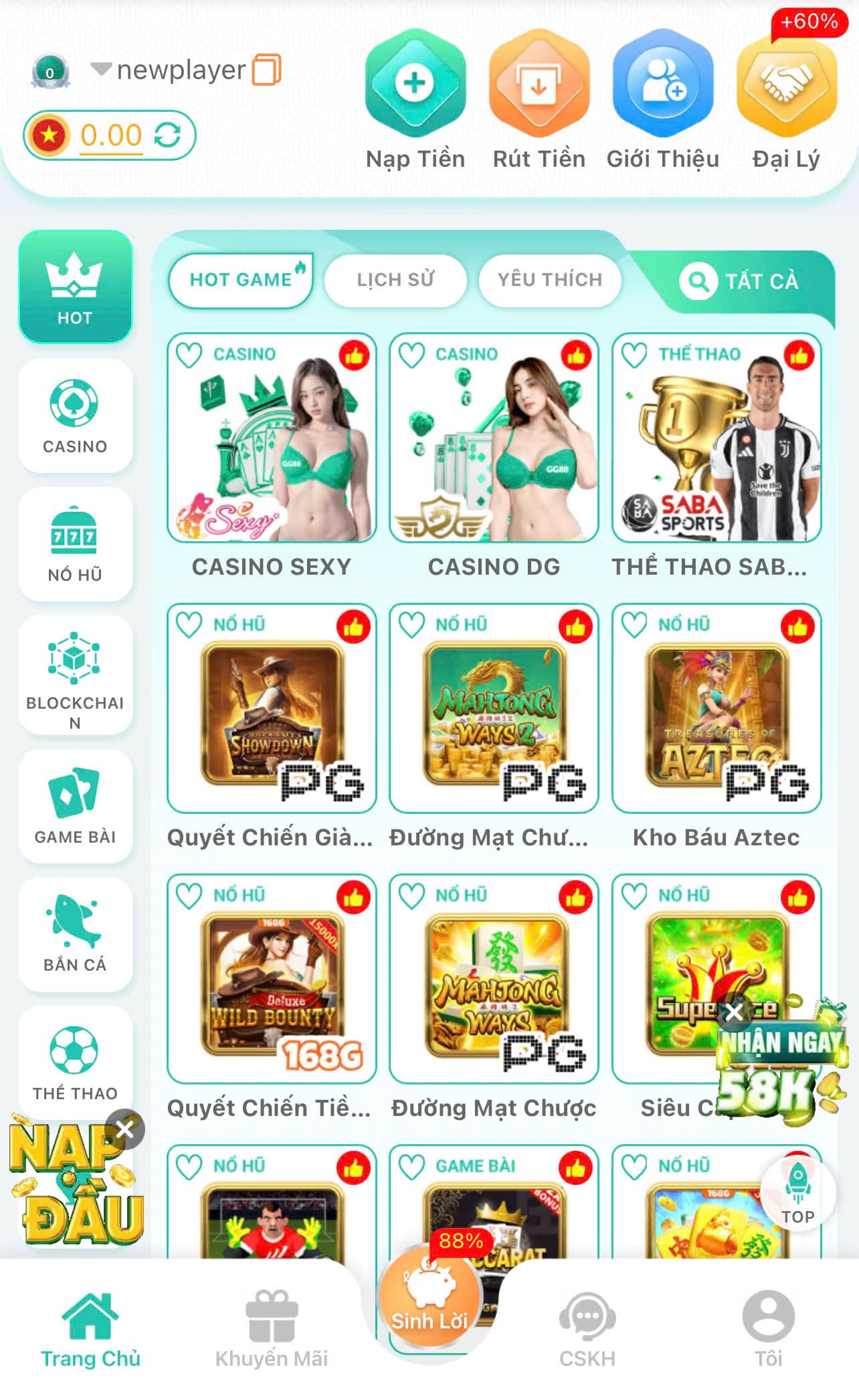 Ứng dụng giải trí Ggg88